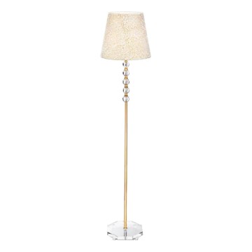 Ideal Lux - Kristallist põrandalamp QUEEN 1xE27/60W/230V kuldne