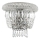 Ideal Lux - Kristallist seinavalgusti DUBAI 2xE14/28W/230V läikiv kroom