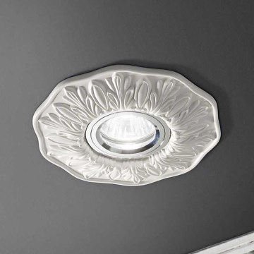 Ideal Lux - Lae sissepaigaldatav valgusti POLKA 1xGU10/50W/230V valge
