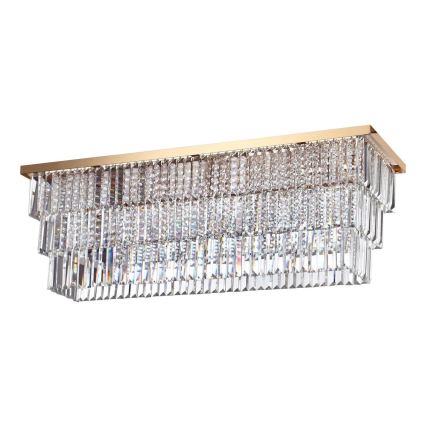 Ideal Lux - Laelamp MARTINEZ 8xE14/40W/230V kuldne