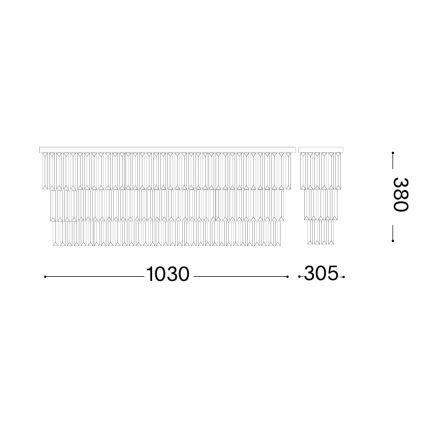 Ideal Lux - laelamp MARTINEZ 8xE14/40W/230V läikiv kroom