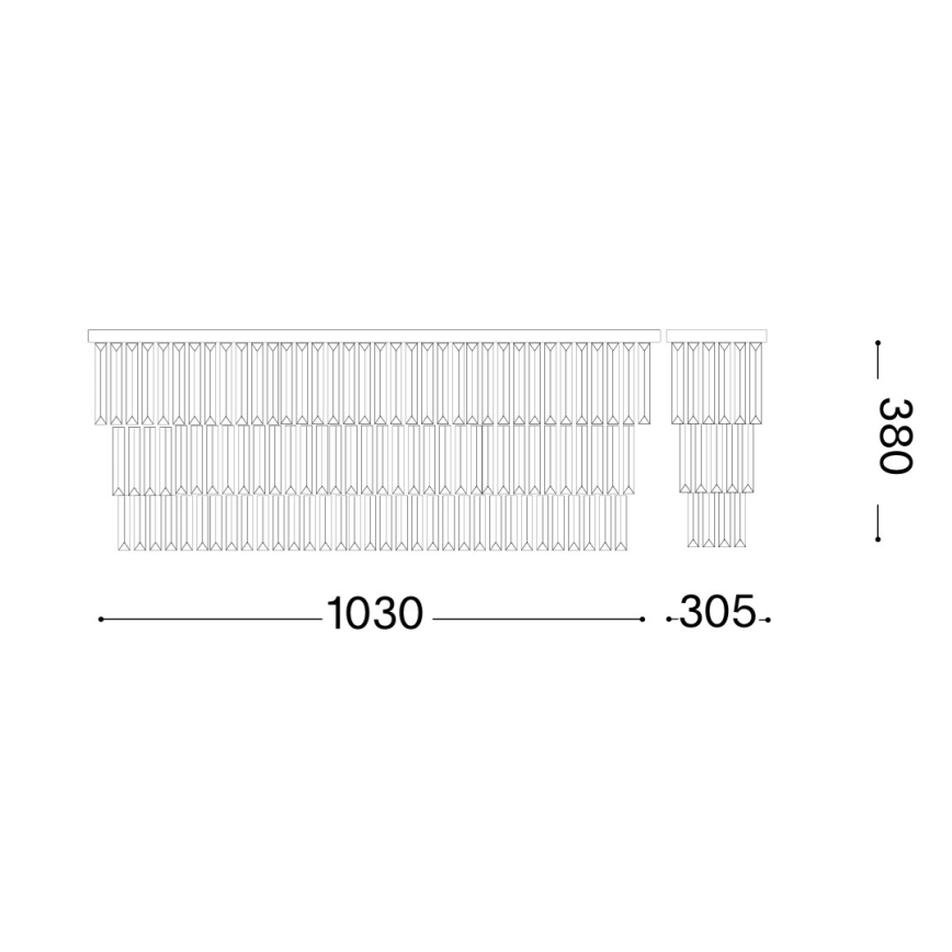 Ideal Lux - laelamp MARTINEZ 8xE14/40W/230V läikiv kroom