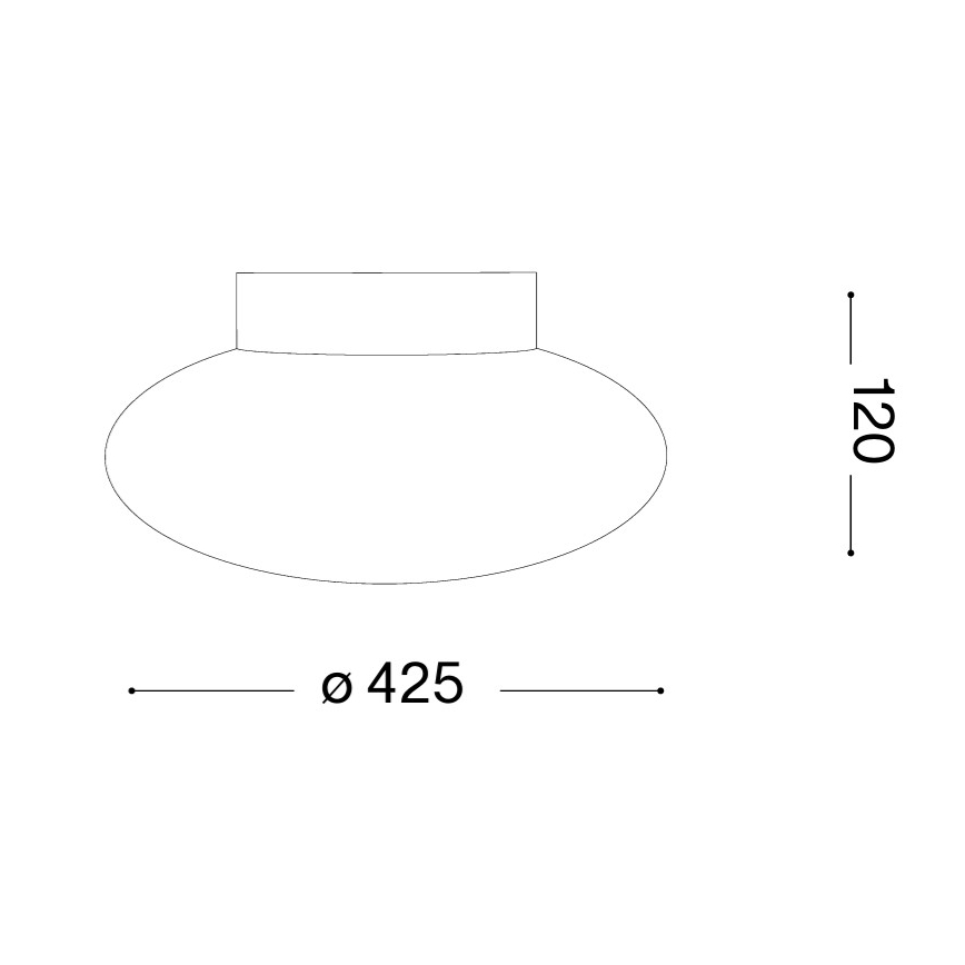 Ideal Lux - Laelamp SMARTIES 2xE27/42W/230V läbimõõt 42,5 cm valge