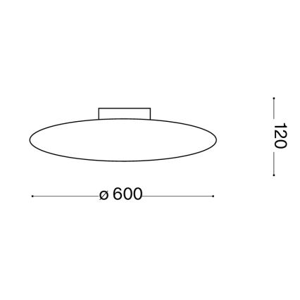 Ideal Lux - laelamp SMARTIES 3xE27/42W/230V, läbimõõt 60 cm, valge