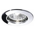 Ideal Lux - Laessehitatud valgusti 1xGU10/50W/230V läbimõõt 7,7 cm läikiv kroom