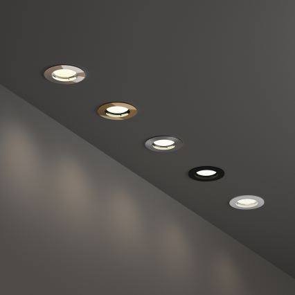 Ideal Lux - Laessehitatud valgusti 1xGU10/50W/230V läbimõõt 7,7 cm läikiv kroom