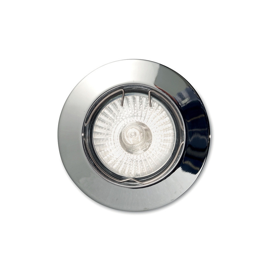 Ideal Lux - Laessehitatud valgusti 1xGU10/50W/230V läbimõõt 7,7 cm läikiv kroom