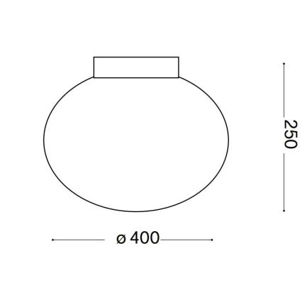 Ideal Lux - Laevalgusti CANDY 1xE27/42W/230V d. 40 cm valge