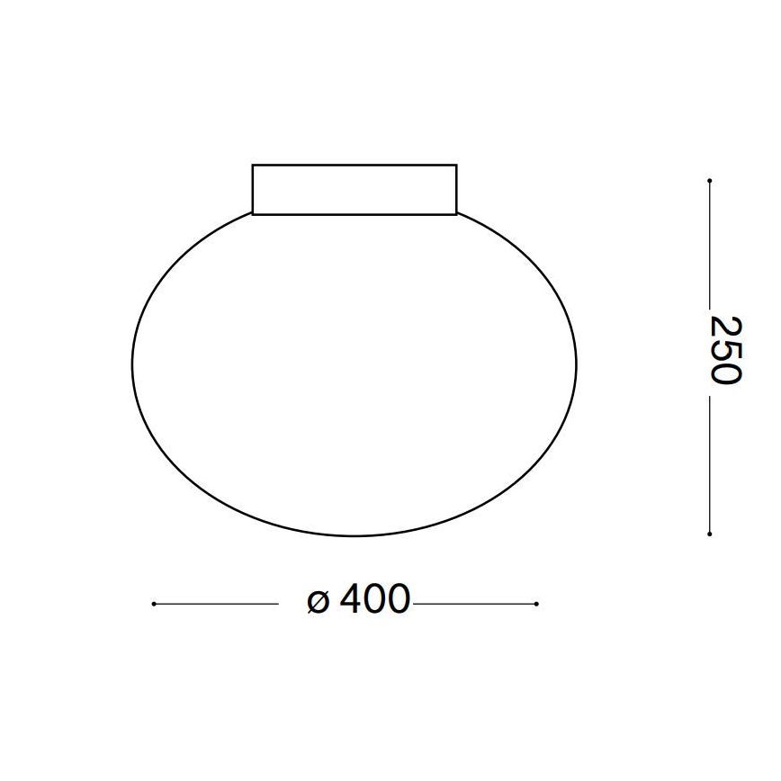 Ideal Lux - Laevalgusti CANDY 1xE27/42W/230V d. 40 cm valge
