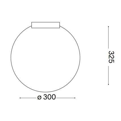 Ideal Lux - Laevalgusti CARTA 1xE27/25W/230V d. 30 cm valge