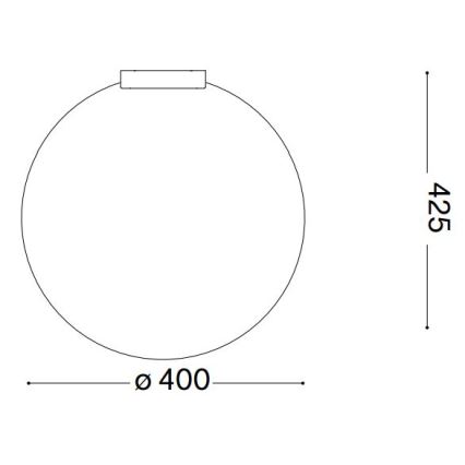 Ideal Lux - Laevalgusti CARTA 1xE27/25W/230V d. 40 cm valge