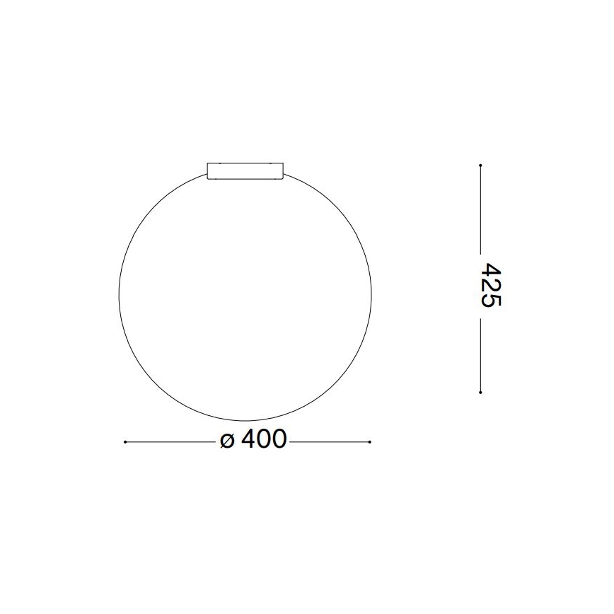 Ideal Lux - Laevalgusti CARTA 1xE27/25W/230V d. 40 cm valge