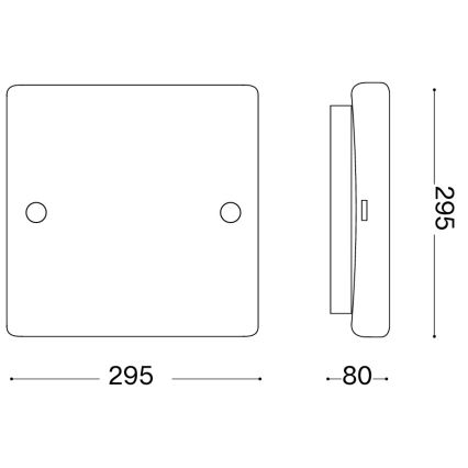 Ideal Lux - Laevalgusti CELINE 2xE27/60W/230V 29,5x29,5 valge