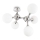 Ideal Lux - Laevalgusti NODI 5xE14/28W/230V läikiv kroom/valge