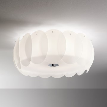 Ideal Lux - laevalgusti OVALINO 8xE27/60W/230V läbimõõt 53,5 cm valge