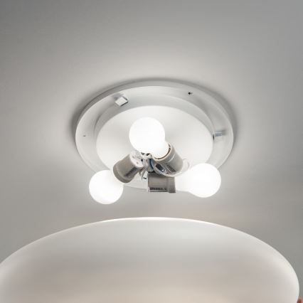 Ideal Lux - laevalgusti SMARTIES 1xE27/42W/230V Ø 33 cm valge