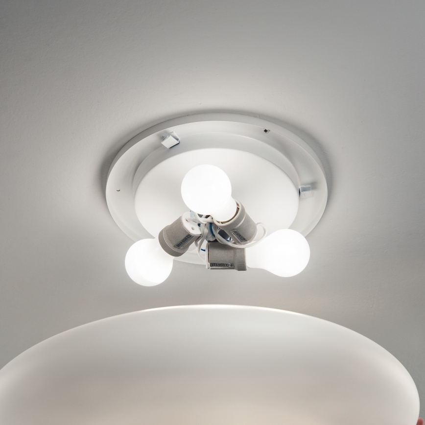 Ideal Lux - laevalgusti SMARTIES 1xE27/42W/230V Ø 33 cm valge