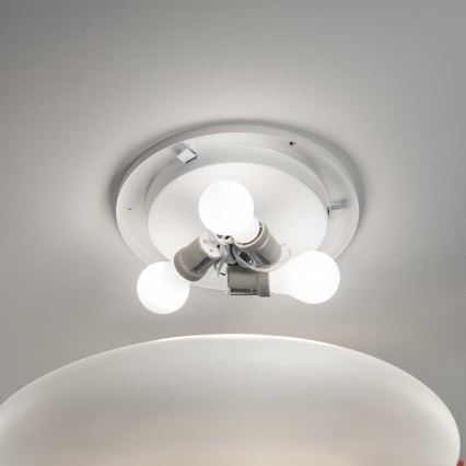 Ideal Lux - laevalgusti SMARTIES, 3xE27/42W/230V, läbimõõt 50 cm, valge