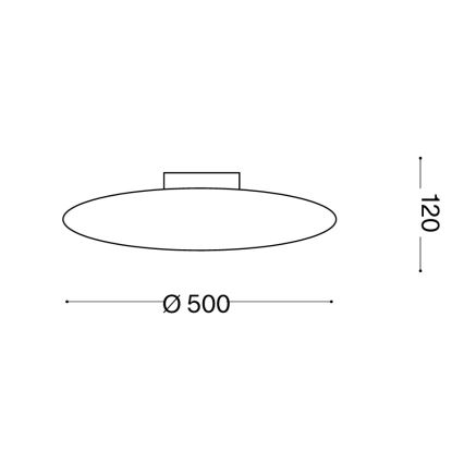 Ideal Lux - laevalgusti SMARTIES, 3xE27/42W/230V, läbimõõt 50 cm, valge