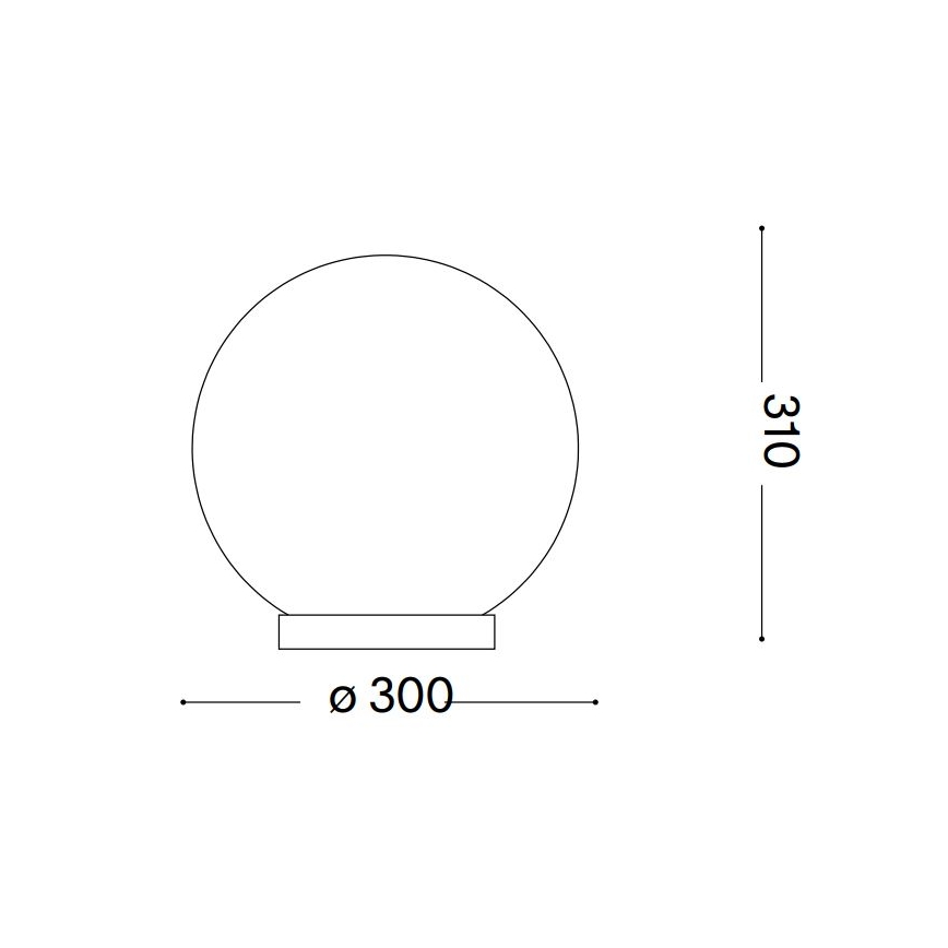 Ideal Lux - Laualamp CARTA 1xE27/25W/230V d. 30 cm valge