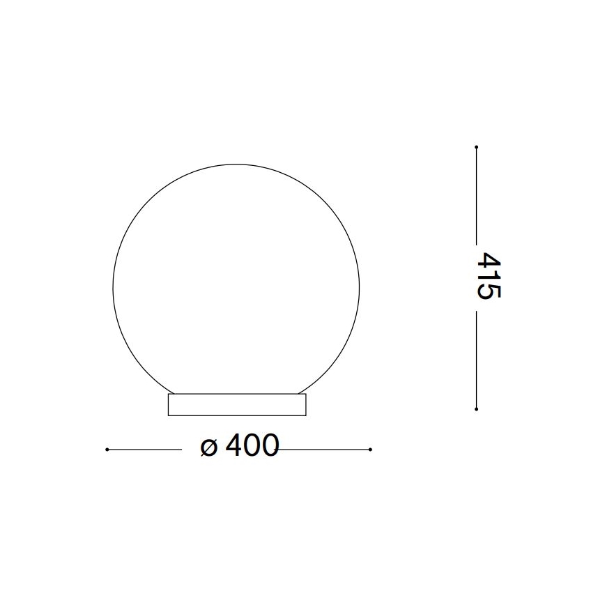 Ideal Lux - Laualamp CARTA 1xE27/25W/230V d. 40 cm valge
