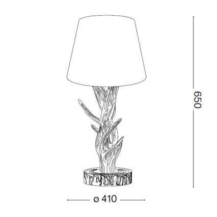 Ideal Lux - Laualamp CHALET 1xE27/60W/230V sarved