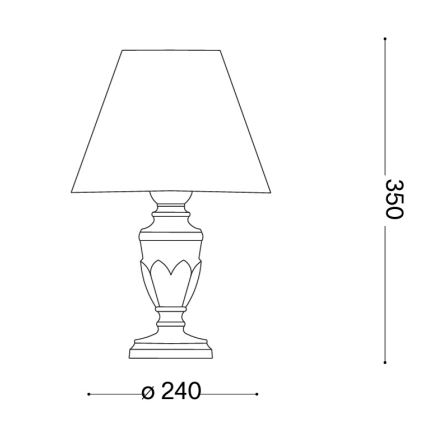 Ideal Lux - laualamp FIRENZE 1xE14/40W/230V kuldne