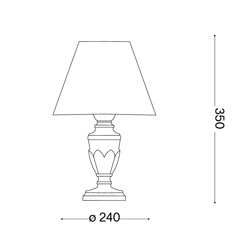 Ideal Lux - laualamp FIRENZE 1xE14/40W/230V kuldne