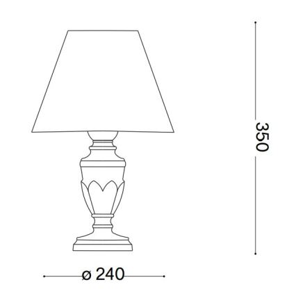 Ideal Lux - Laualamp FIRENZE 1xE14/40W/230V valge/kuldne
