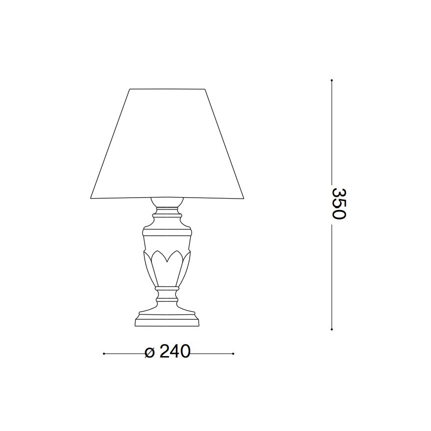 Ideal Lux - Laualamp FIRENZE 1xE14/40W/230V valge/kuldne