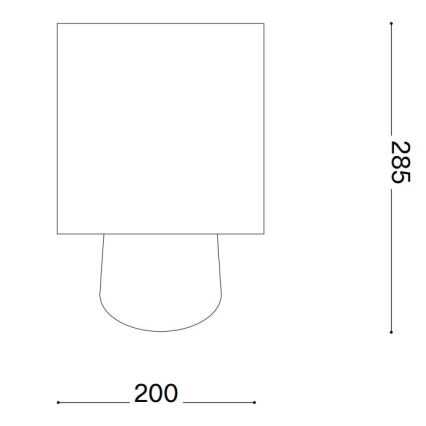 Ideal Lux - Laualamp KALI 1xE14/40W/230V kreemjas/beež