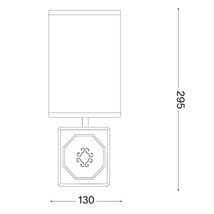 Ideal Lux - Laualamp KALI 1xE14/40W/230V valge/hall