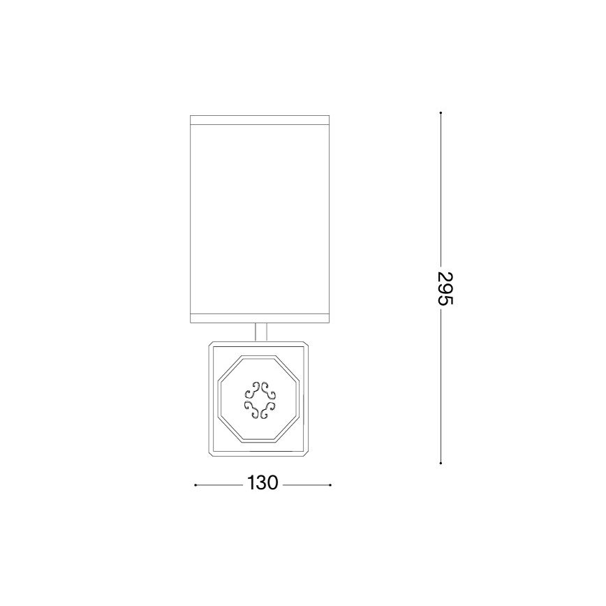 Ideal Lux - Laualamp KALI 1xE14/40W/230V valge/hall