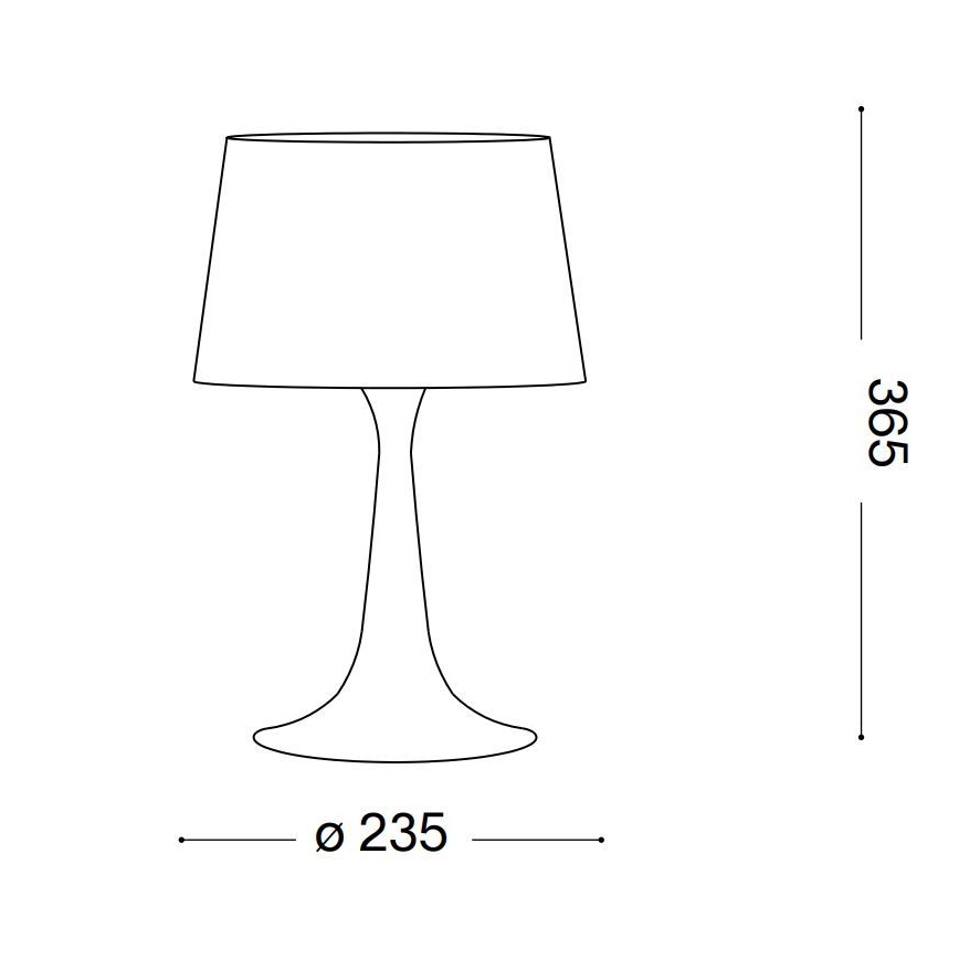 Ideal Lux - laualamp LONDON 1xE27/60W/230V läikiv kroom
