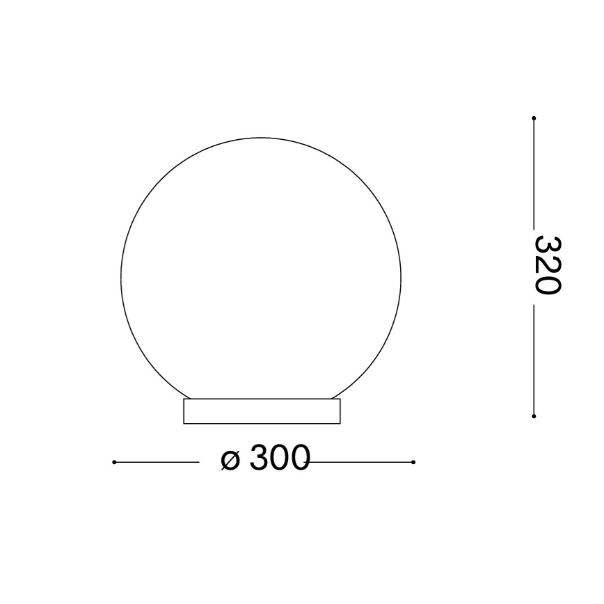 Ideal Lux - laualamp MAPA 1xE27/42W/230V, läbimõõt 30 cm, valge