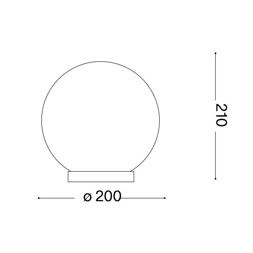 Ideal Lux - laualamp MAPA 1xE27/42W/230V Ø 20 cm valge