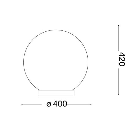 Ideal Lux - laualamp MAPA 1xE27/42W/230V Ø 40 cm valge