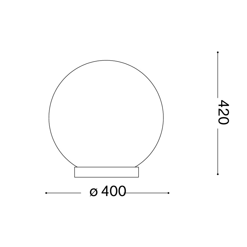 Ideal Lux - laualamp MAPA 1xE27/42W/230V Ø 40 cm valge