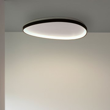 Ideal Lux - LED Hämardatav laevalgusti GEMINI LED/42W/230V d. 81 cm CRI 90 must