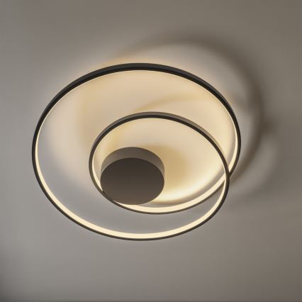 Ideal Lux - LED Hämardatav laevalgusti OZ LED/48W/230V d. 60 cm CRI 90 must