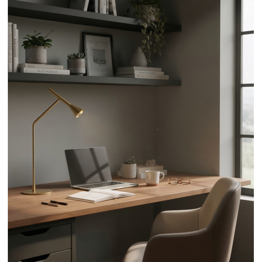 Ideal Lux - LED Hämardatav puutetundlik laualamp DIESIS LED/6,5W/230V CRI 90 kuldne