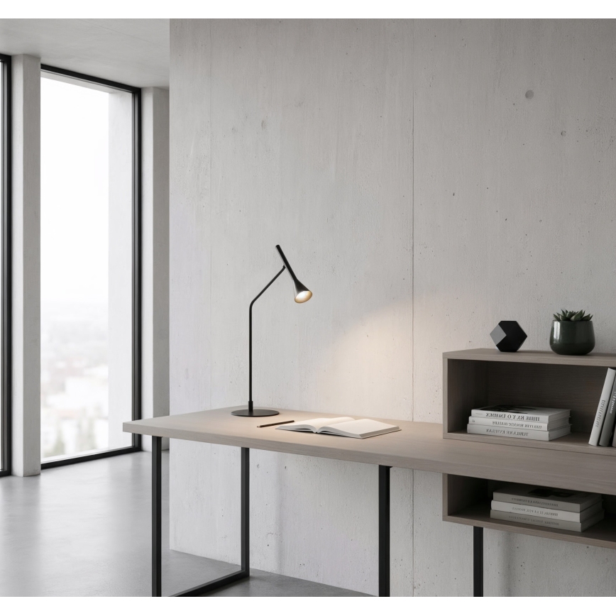 Ideal Lux - LED Hämardatav puutetundlik laualamp DIESIS LED/6,5W/230V CRI 90 must