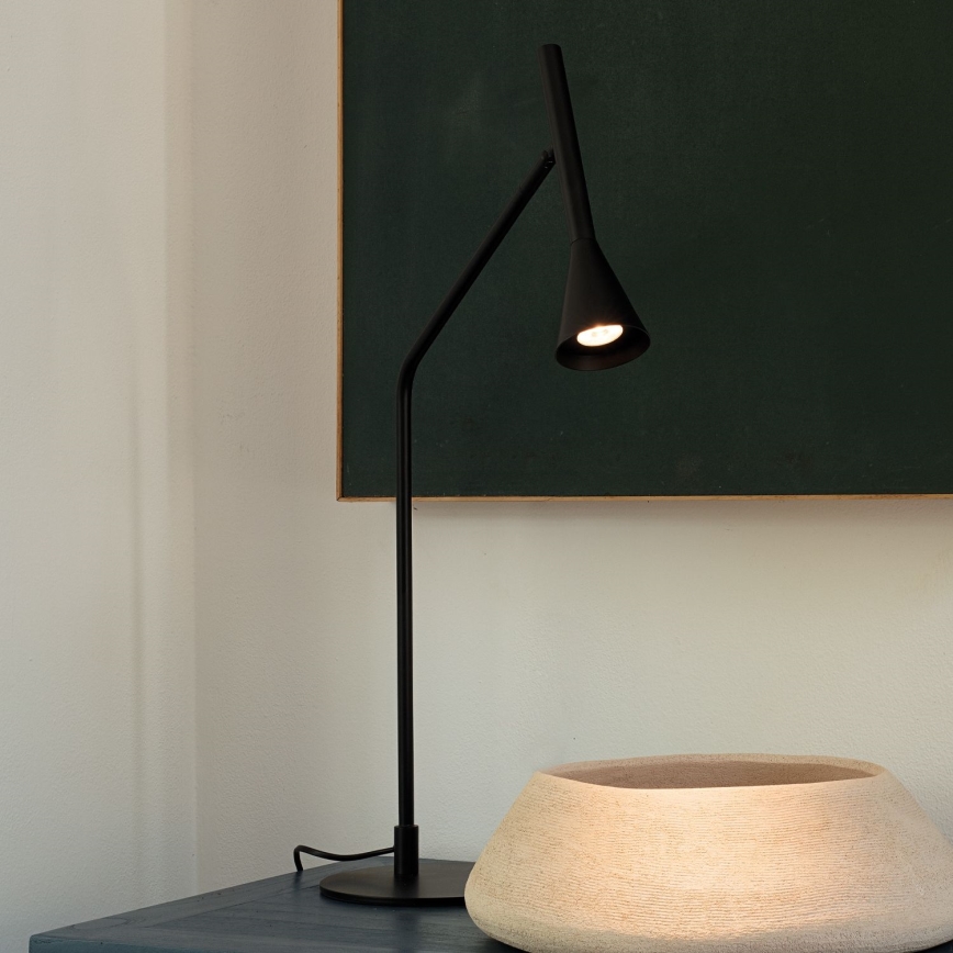 Ideal Lux - LED Hämardatav puutetundlik laualamp DIESIS LED/6,5W/230V CRI 90 must