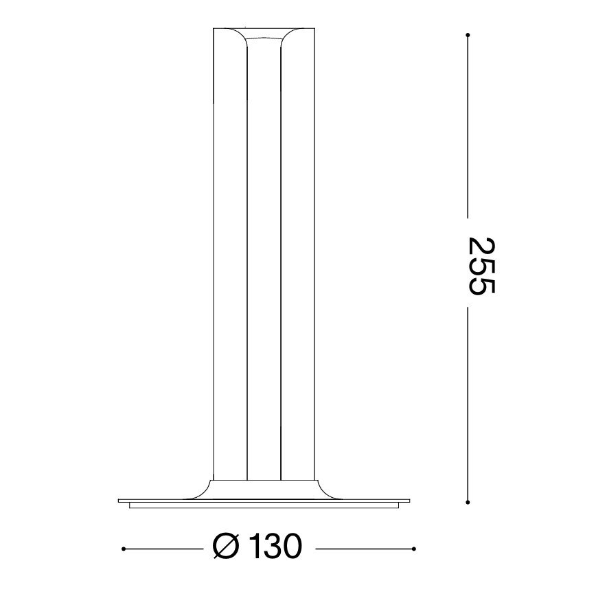 Ideal Lux - LED hämardatav laualamp DORICA LED/8W/230V CRI 90 hall