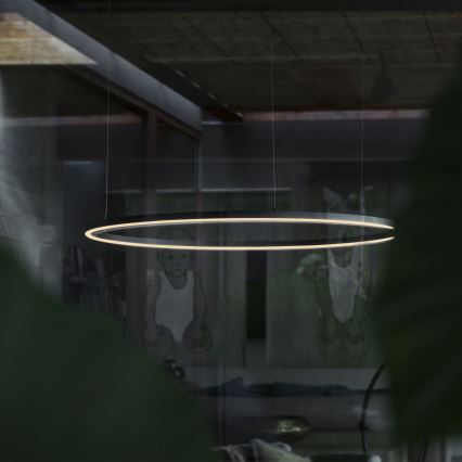 Ideal Lux - LED Hämardatav lühter ORACLE SLIM LED/40W/230V 4000K d. 70 cm CRI 90 must