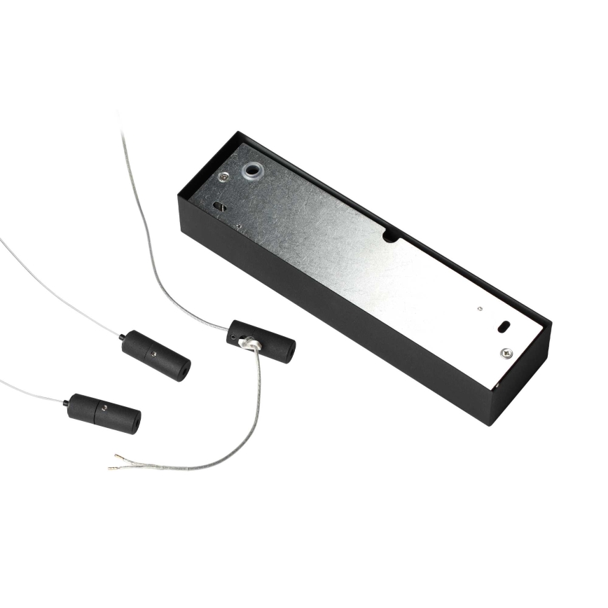 Ideal Lux - LED Hämardatav lühter ORACLE SLIM LED/40W/230V 4000K d. 70 cm CRI 90 must
