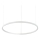 Ideal Lux - LED Hämardatav lühter ORACLE SLIM LED/40W/230V 4000K d. 70 cm CRI 90 valge