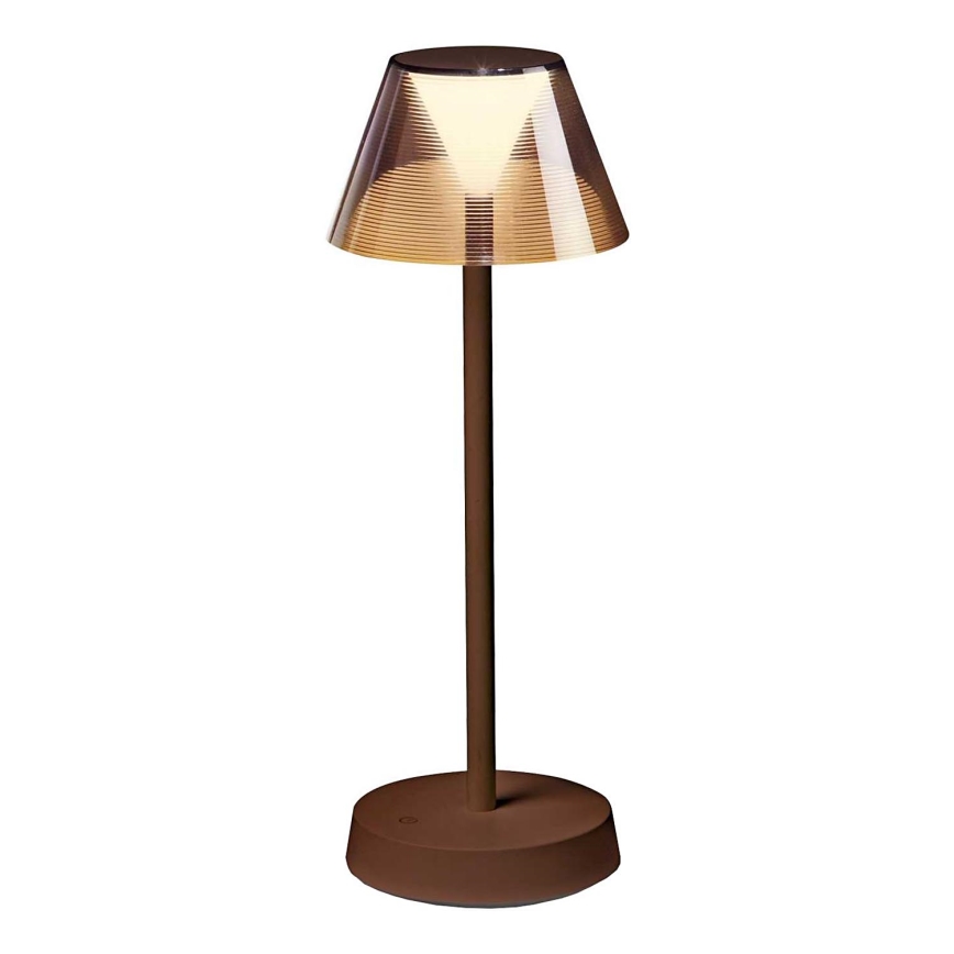 Ideal Lux - LED Hämardatav puutetundlik lamp LOLITA LED/2,8W/5V 2200 mAh IP54 pruun