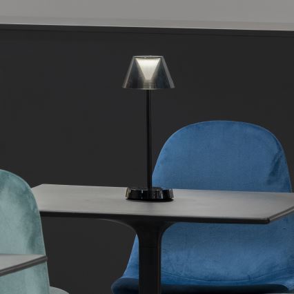Ideal Lux - LED Hämardatav puutetundlik lamp LOLITA LED/2,8W/5V 2200 mAh IP54 must