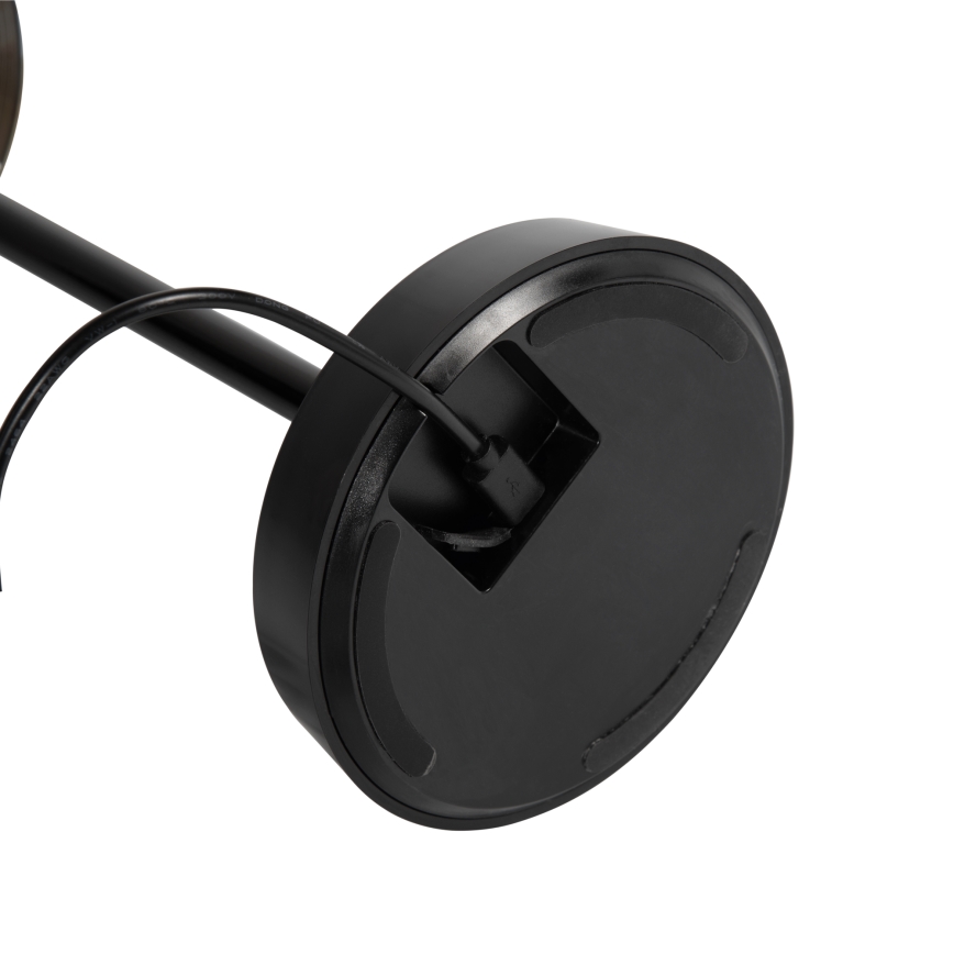 Ideal Lux - LED Hämardatav puutetundlik lamp LOLITA LED/2,8W/5V 2200 mAh IP54 must